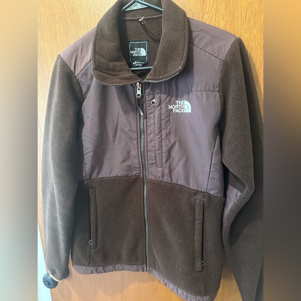 The North Face Denali brown fleece jacket full-zip S